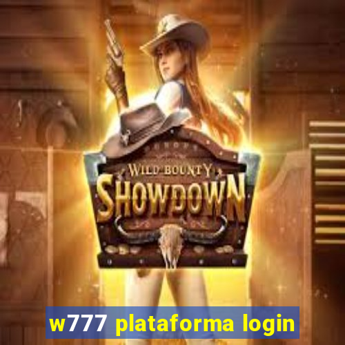 w777 plataforma login